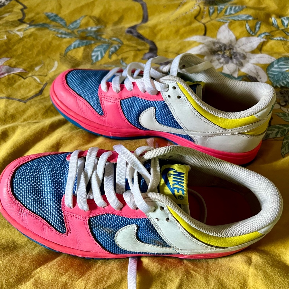 Nike Dunk Low Light Lava/White-Light Blueberry Sneakers